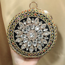 Load image into Gallery viewer, Colorful Crystal Clutch Bag Evening Purse and Diamond Wedding Bridal Clutches