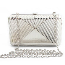 Load image into Gallery viewer, Retro gold color clutch bag for women Metal Evening Bag Women chain