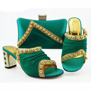 Nigerian Shoes and Bag Set