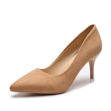 Load image into Gallery viewer, Leopard Shoes Women Pumps Office Stiletto Faux Suede Sandals