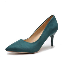Load image into Gallery viewer, Leopard Shoes Women Pumps Office Stiletto Faux Suede Sandals