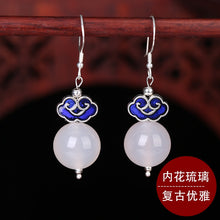 Load image into Gallery viewer, 925 earphones, ancient Chinese clothes, fashion, funny, earrings, leisure folk style jewelry.