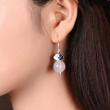 Load image into Gallery viewer, 925 earphones, ancient Chinese clothes, fashion, funny, earrings, leisure folk style jewelry.