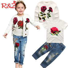 Load image into Gallery viewer, Spring Autumn New Brand Fashion Rose  3pcs