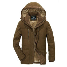 Load image into Gallery viewer, Winter Military Thick Warm Cotton-Padded Jacket Parka Fleece Casual Coat With Hooded Windbreaker