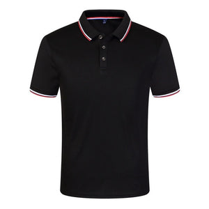 Summer Polo Shirts Men Short Sleeve Breathable Anti-Pilling Brand