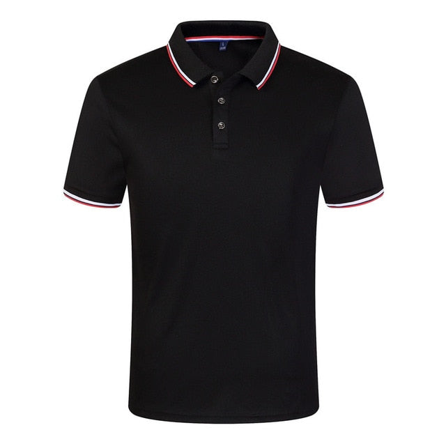 Summer Polo Shirts Men Short Sleeve Breathable Anti-Pilling Brand