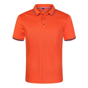 Summer Polo Shirts Men Short Sleeve Breathable Anti-Pilling Brand