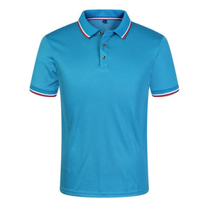 Summer Polo Shirts Men Short Sleeve Breathable Anti-Pilling Brand