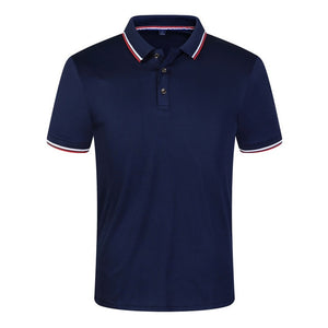 Summer Polo Shirts Men Short Sleeve Breathable Anti-Pilling Brand