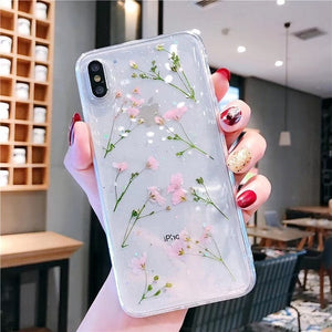 Real Dried Flower Handmade Phone Cases